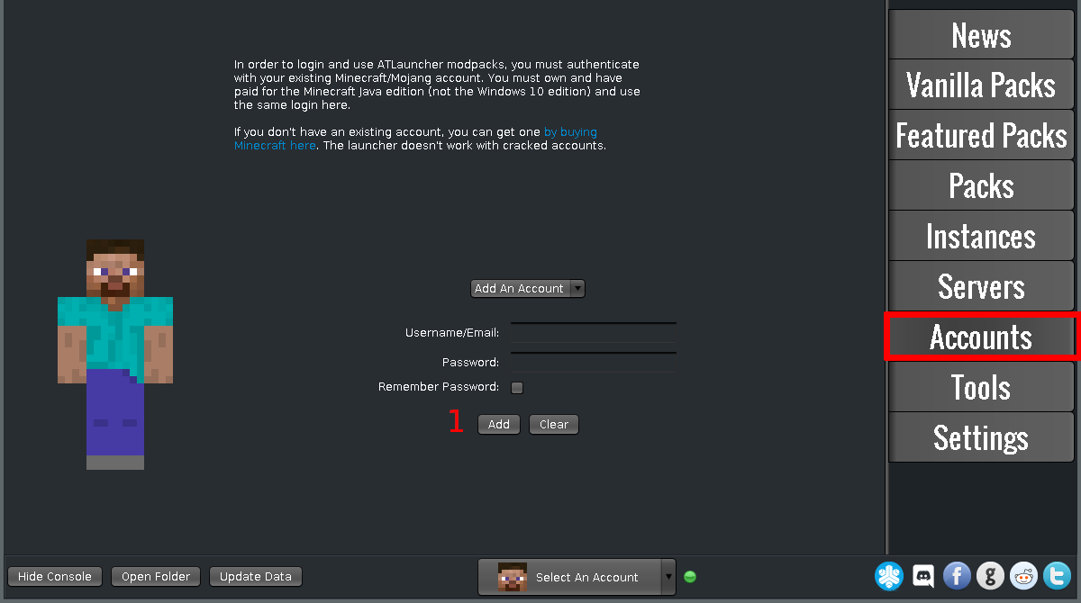 Accountkonfiguration